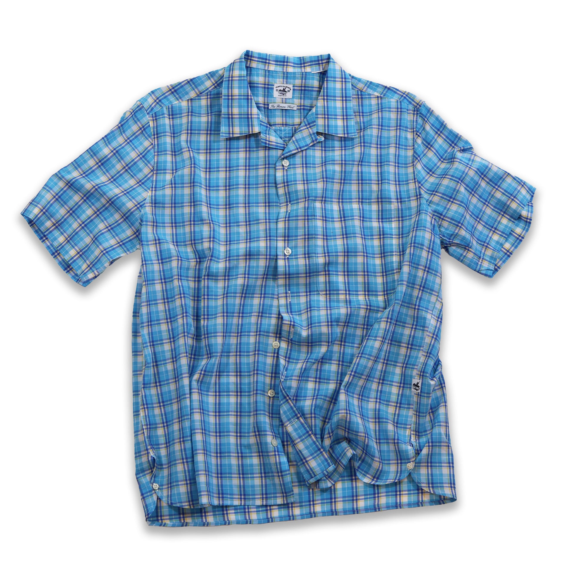 Bimini Short Sleeve Cotton Shirt Bimini Shirts Atlantic Rancher Company Blue Marlin S