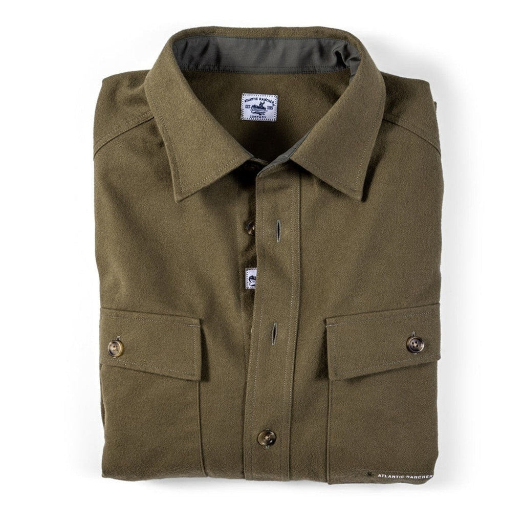 The Chamois Shirt-Jack Apparel & Accessories Atlantic Rancher Company Olive S 