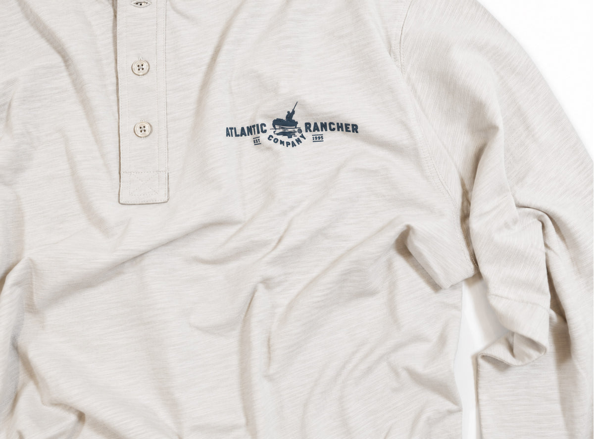 Captain's Long Sleeve Henley Apparel & Accessories Atlantic Rancher Company