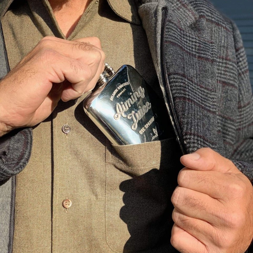 Atlantic Rancher Co. Pewter Flask Flasks Atlantic Rancher Company