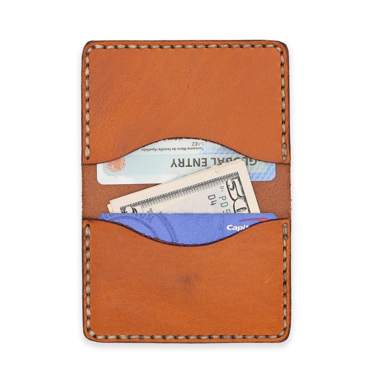Atlantic Rancher Leather Card Case - Atlantic Rancher Leather Card Case terracotta