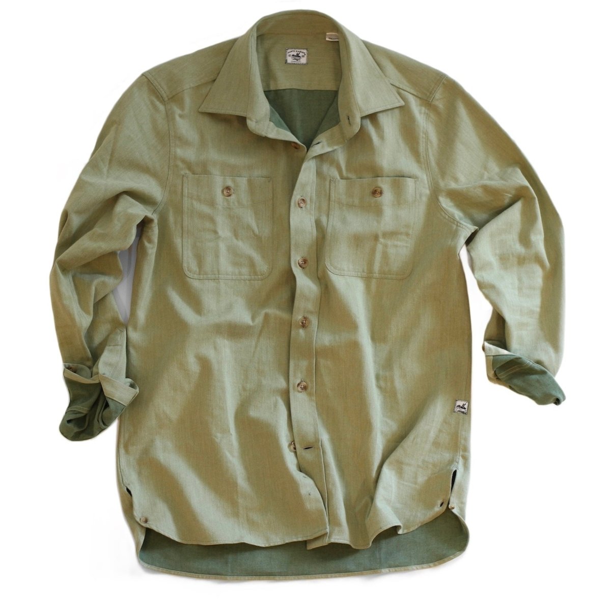 Bayman's Clamdigger Shirt, Long Sleeve Shirts Atlantic Rancher Company Sage M