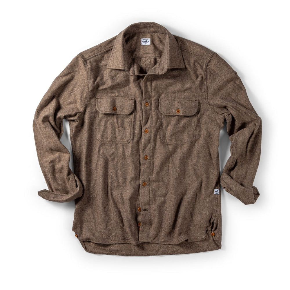 Bayman's Herringbone Flannel Shirt - Final Sale Apparel & Accessories Atlantic Rancher Company