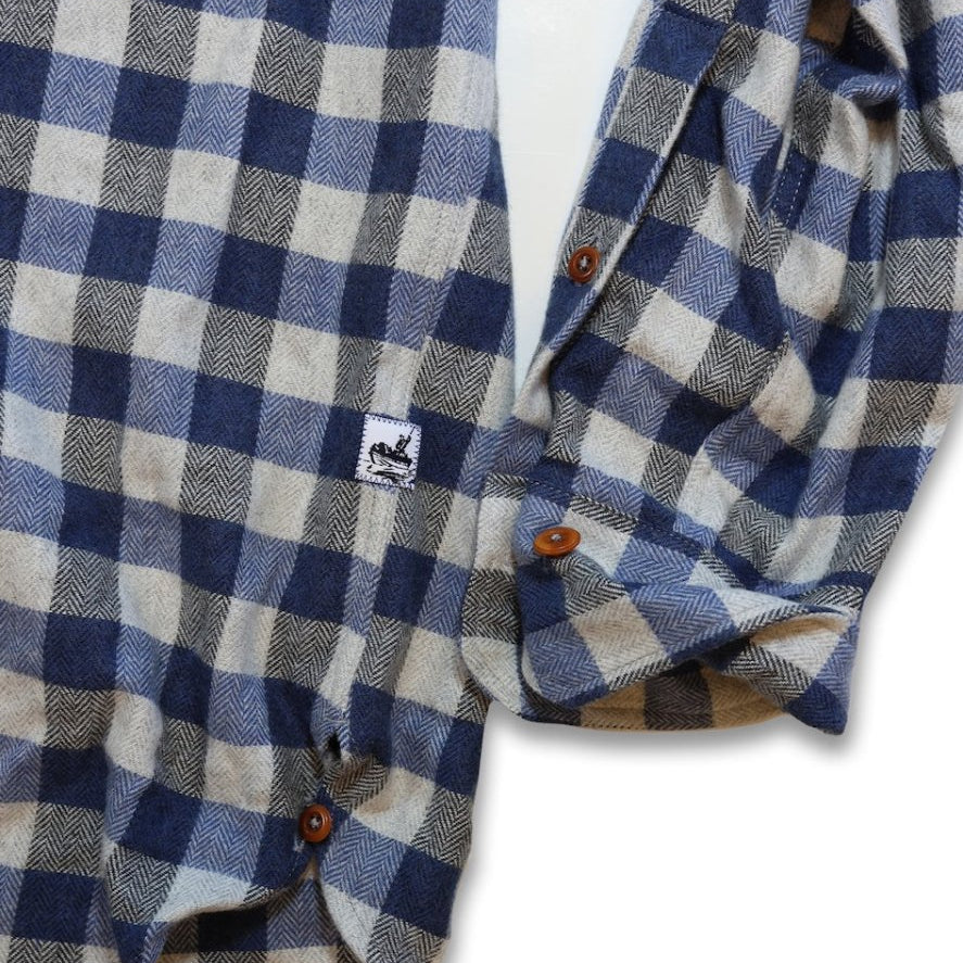 Bayman's Herringbone Gingham Flannel Shirt - Atlantic Rancher CompanyBayman's Herringbone Gingham Flannel ShirtShirtsAtlantic Rancher CompanyPiney02SBlue GinghamBayman's Herringbone Gingham Flannel Shirt Shirts Atlantic Rancher Company