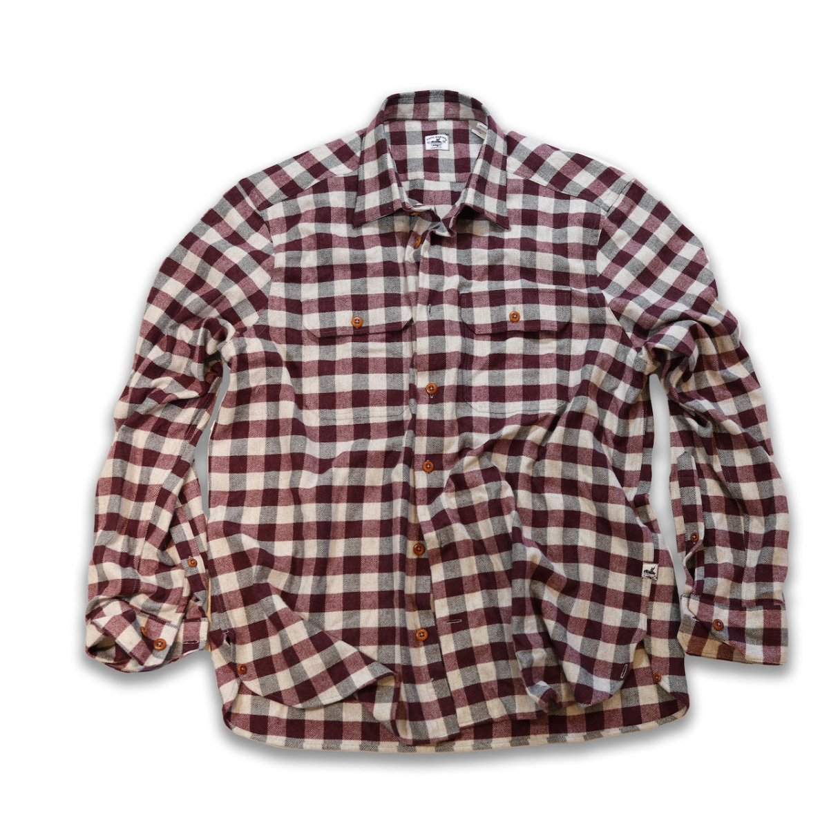 Bayman's Herringbone Gingham Flannel Shirt - Atlantic Rancher CompanyBayman's Herringbone Gingham Flannel ShirtShirtsAtlantic Rancher CompanyPiney02SBurgundy GinghamBayman's Herringbone Gingham Flannel Shirt Shirts Atlantic Rancher Company S Burgundy Gingham