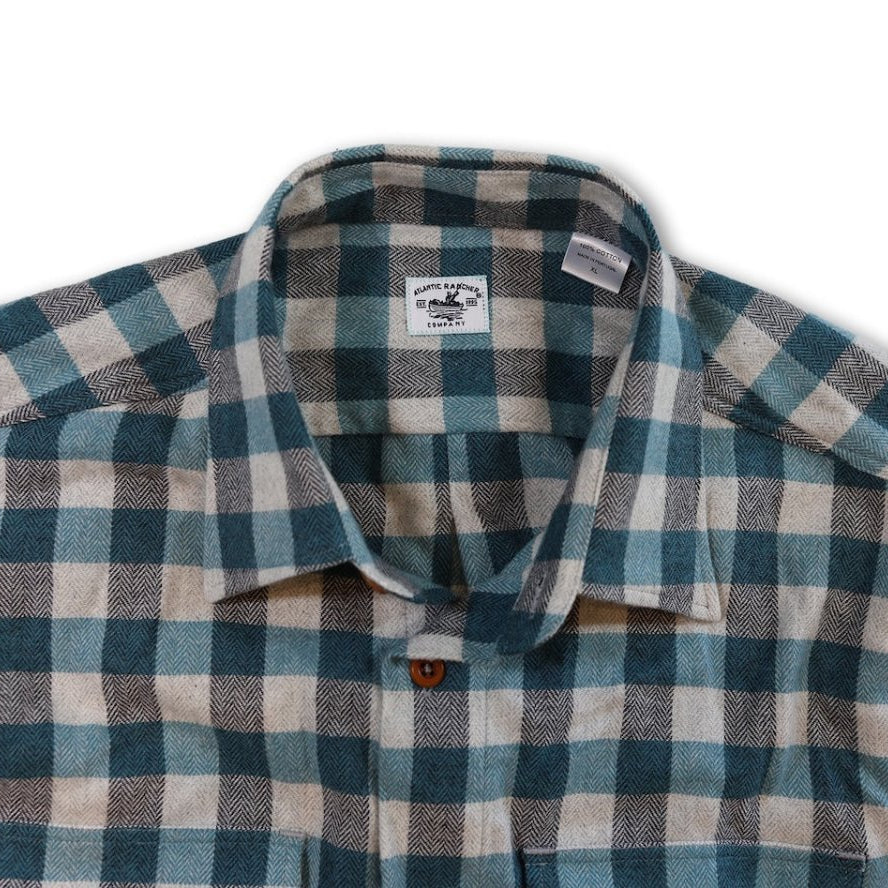 Bayman's Herringbone Gingham Flannel Shirt - Atlantic Rancher CompanyBayman's Herringbone Gingham Flannel ShirtShirtsAtlantic Rancher CompanyPiney02SPine GinghanBayman's Herringbone Gingham Flannel Shirt