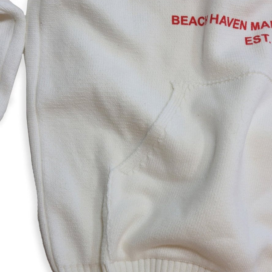 Beach Haven Cotton Sweater Hoodie - Atlantic Rancher CompanyBeach Haven Cotton Sweater HoodieSweatersAtlantic Rancher CompanyBCS-Hoodie01White Marlin WhiteSBeach Haven Cotton Sweater Hoodie