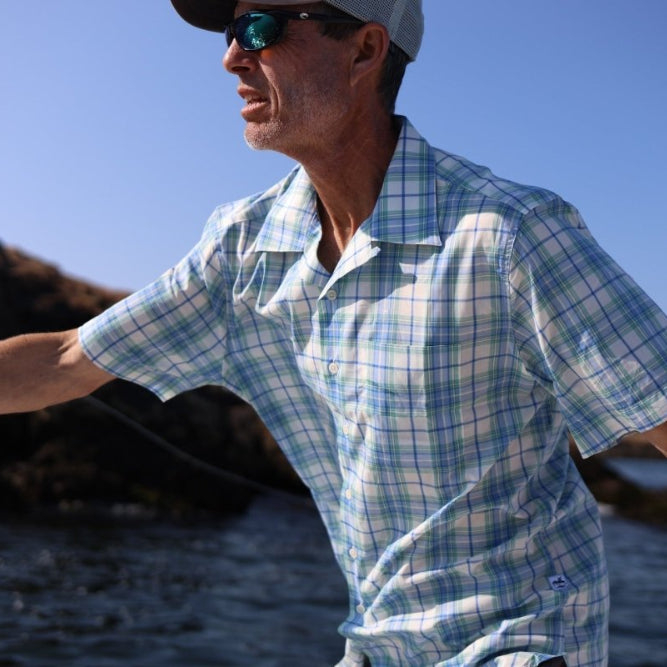 Bimini Short Sleeve Cotton Shirt- Plaids - FINAL SALE Bimini Shirts Atlantic Rancher Company
