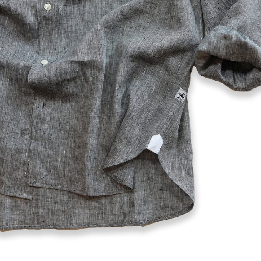 Captain's Button - down Collar Linen Shirt - Atlantic Rancher CompanyCaptain's Button - down Collar Linen ShirtShirtsAtlantic Rancher CompanyCapt - 02 CoalCoalMCaptain's Button - down Collar Linen Shirt