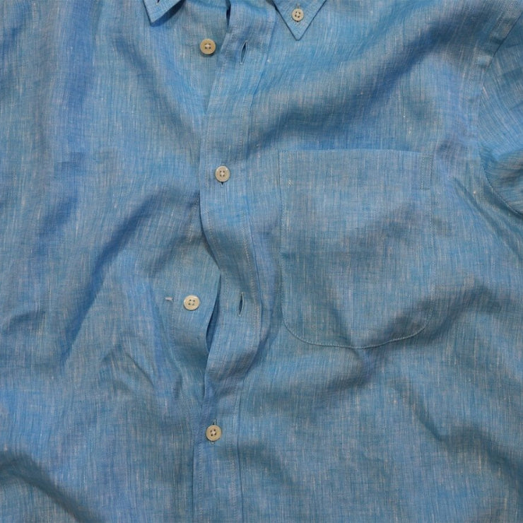 Captain's Button-down Collar Linen Shirt Shirts Atlantic Rancher Company