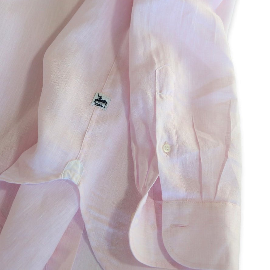 Captain's Button - down Collar Linen Shirt - Atlantic Rancher CompanyCaptain's Button - down Collar Linen ShirtShirtsAtlantic Rancher CompanyCapt - 02 CoralCoralMCaptain's Button - down Collar Linen Shirt Shirts Atlantic Rancher Company