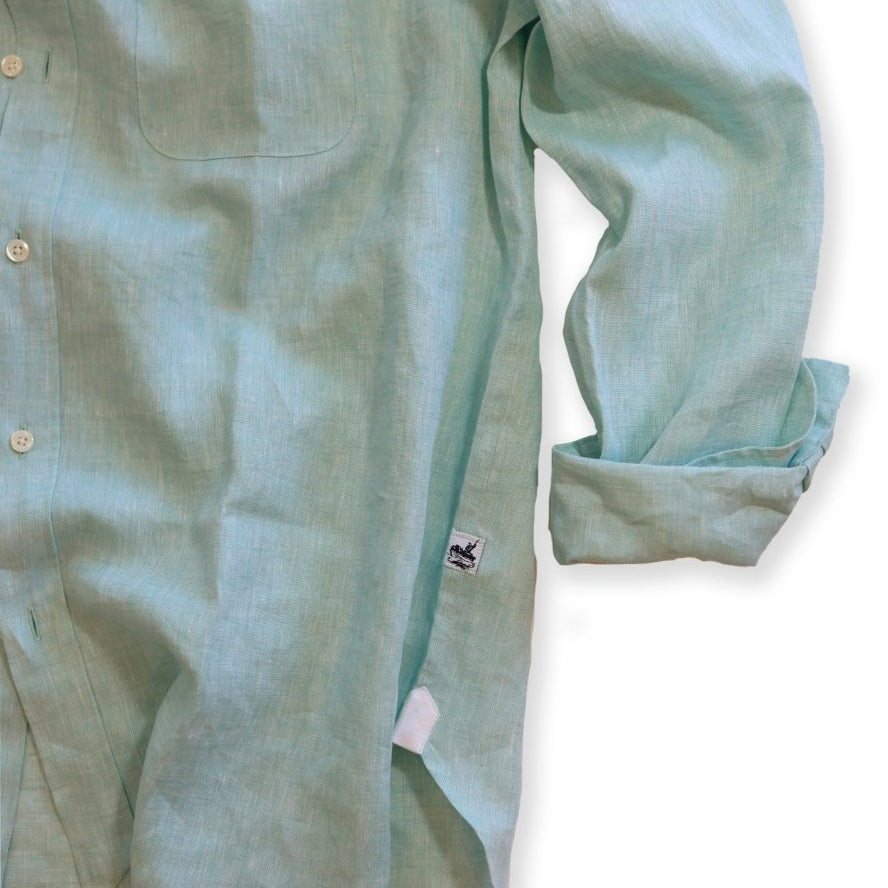 Captain's Button - down Collar Linen Shirt - Atlantic Rancher CompanyCaptain's Button - down Collar Linen ShirtShirtsAtlantic Rancher CompanyCapt - 02 MintMintMCaptain's Button - down Collar Linen Shirt