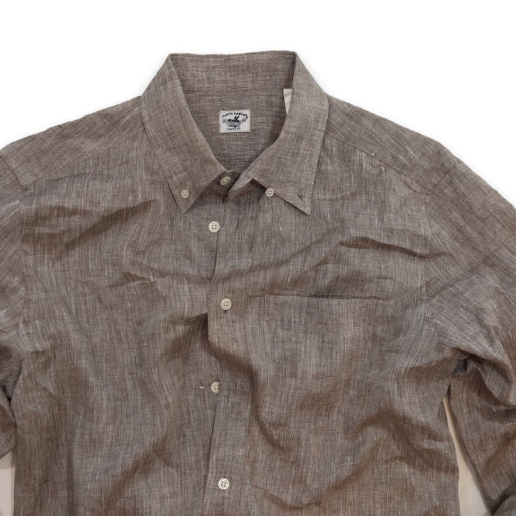 Captain's Button-down Collar Linen Shirt Shirts Atlantic Rancher Company