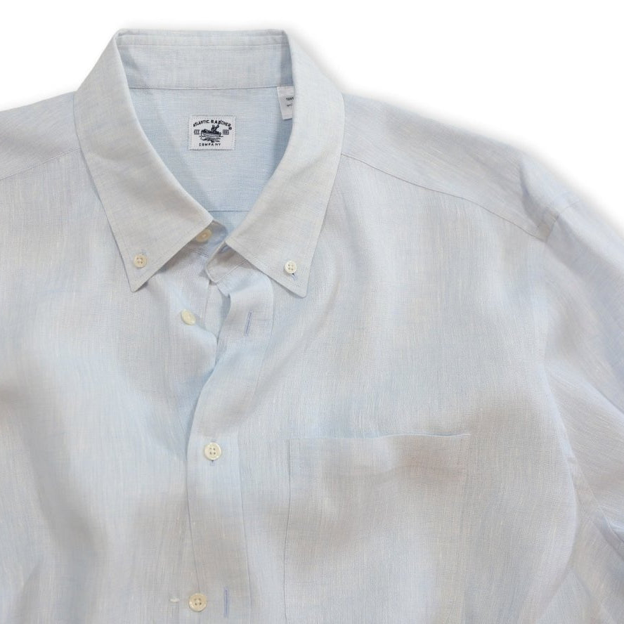 Captain's Button - down Collar Linen Shirt - Atlantic Rancher CompanyCaptain's Button - down Collar Linen ShirtShirtsAtlantic Rancher CompanyCapt - 02 Sky BlueSky BlueMCaptain's Button - down Collar Linen Shirt