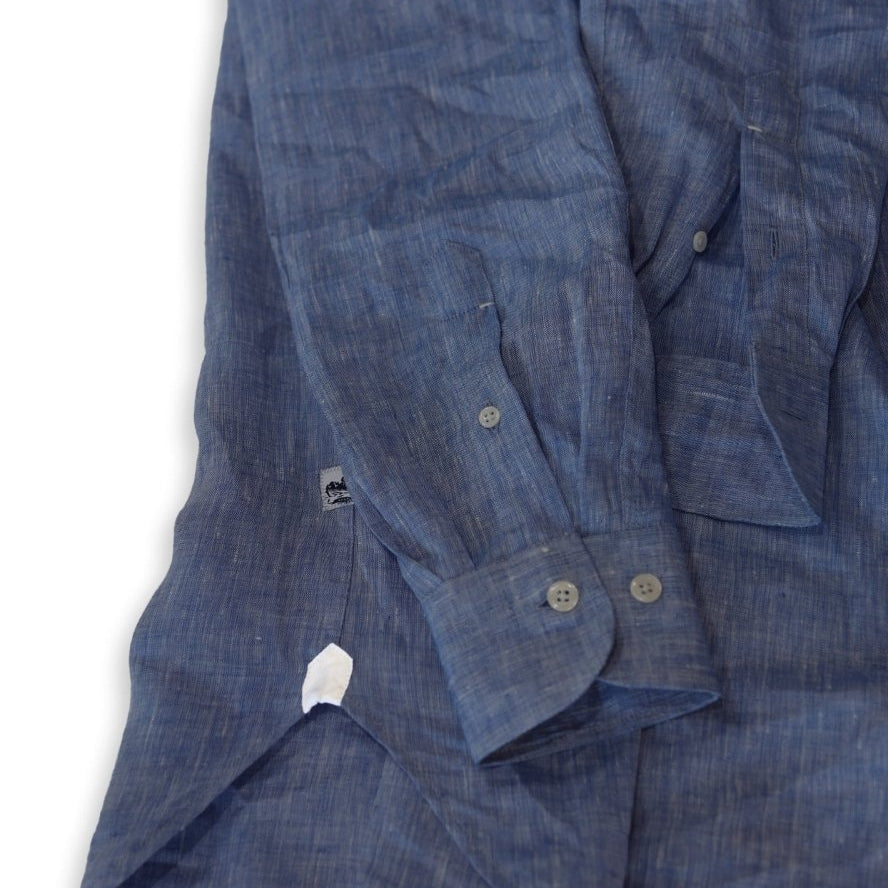 Captain's Button-down Collar Linen Shirt Shirts Atlantic Rancher Company