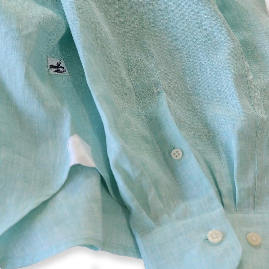 Captain's Button - down Collar Linen Shirt - Atlantic Rancher CompanyCaptain's Button - down Collar Linen ShirtShirtsAtlantic Rancher CompanyCapt - 02 MintMintMCaptain's Button - down Collar Linen Shirt