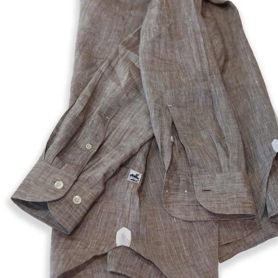 Captain's Button-down Collar Linen Shirt Shirts Atlantic Rancher Company