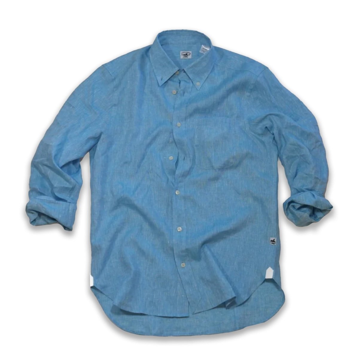 Captain's Button-down Collar Linen Shirt Shirts Atlantic Rancher Company Bimini Blue M