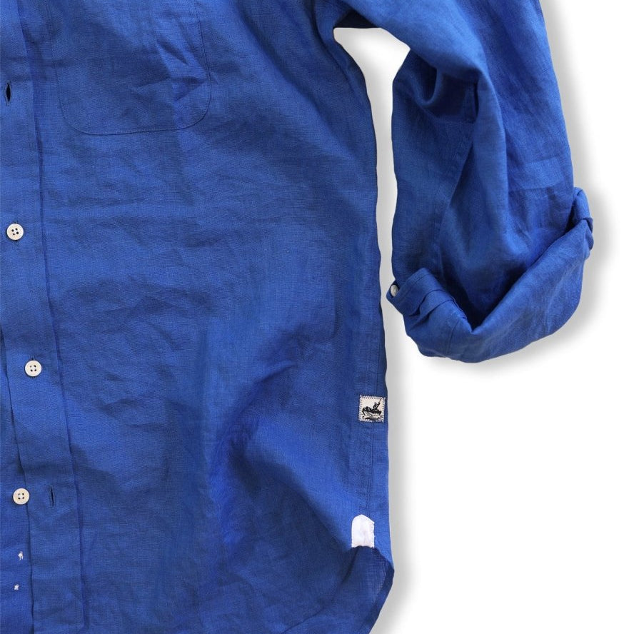 Captain's Point Collar Linen Shirt - FINAL SALE Shirts Atlantic Rancher Company