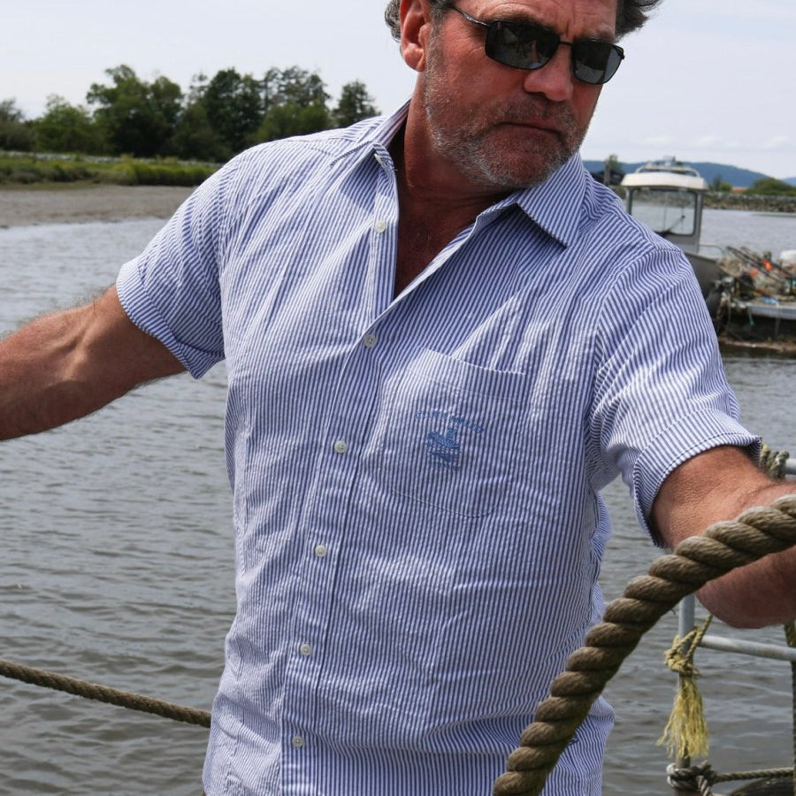 Captain's Uniform Seersucker Short Sleeve Shirt -Special Edition Atlantic Rancher Company