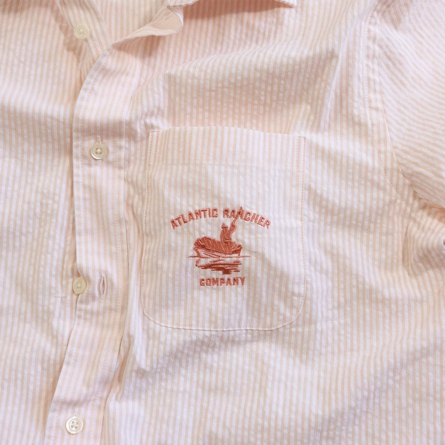 Captain's Uniform Seersucker Short Sleeve Shirt -Special Edition Atlantic Rancher Company