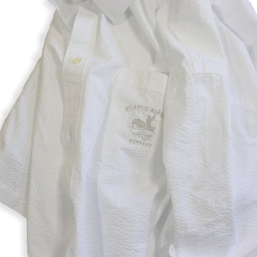 Captain's Uniform Seersucker Short Sleeve Shirt - Special Edition - Atlantic Rancher CompanyCaptain's Uniform Seersucker Short Sleeve Shirt - Special EditionAtlantic Rancher CompanyCaptain - 03WhiteMCaptain's Uniform Seersucker Short Sleeve Shirt - Special Edition Atlantic Rancher Company