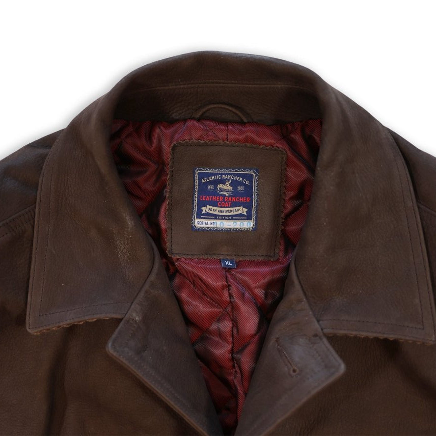 Leather Rancher Coat, 30th Anniv. Atlantic Rancher Company