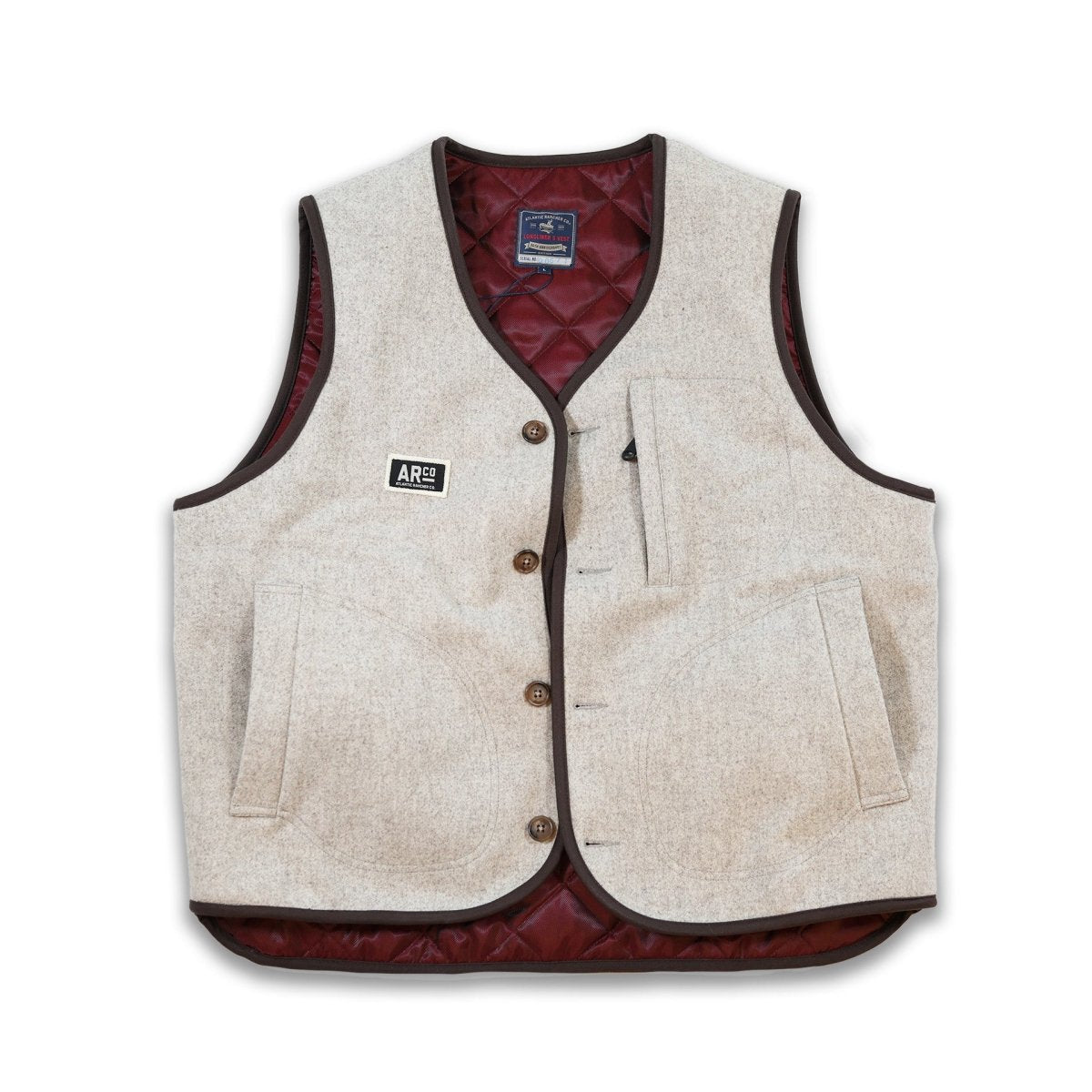Longliner's Wool Vest - 25th Anniversary Edition vest Atlantic Rancher Company Camel S