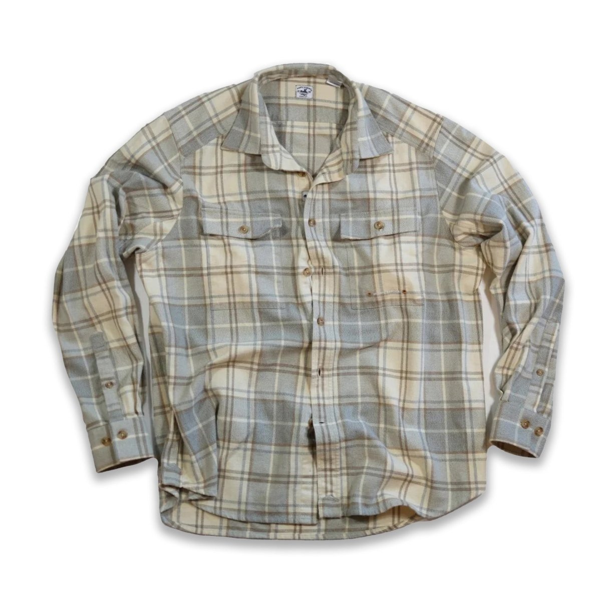 The Essex Marsh Flannel Apparel & Accessories Atlantic Rancher Company Cream/Gray Plaid S