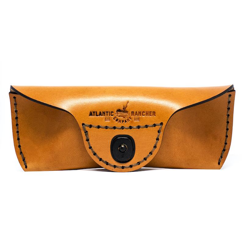 Atlantic Rancher Leather Eyeglass Case - Crush-proof! Leather Goods Atlantic Rancher Company British Tan  