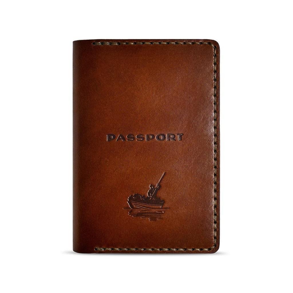Leather Passport Case Handsewn in USA Leather Goods Atlantic Rancher Company