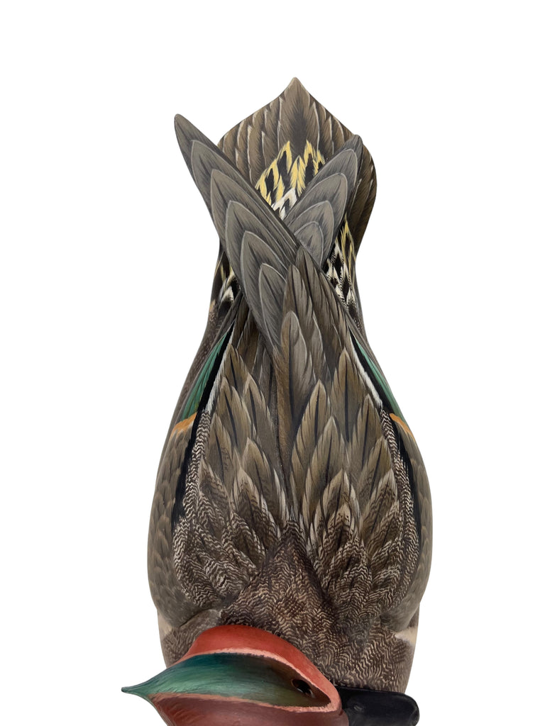 Preening Green-winged Teal Drake Duck Decoy - Keith Mueller Hunting & Wildlife Decoys Atlantic Rancher Company   