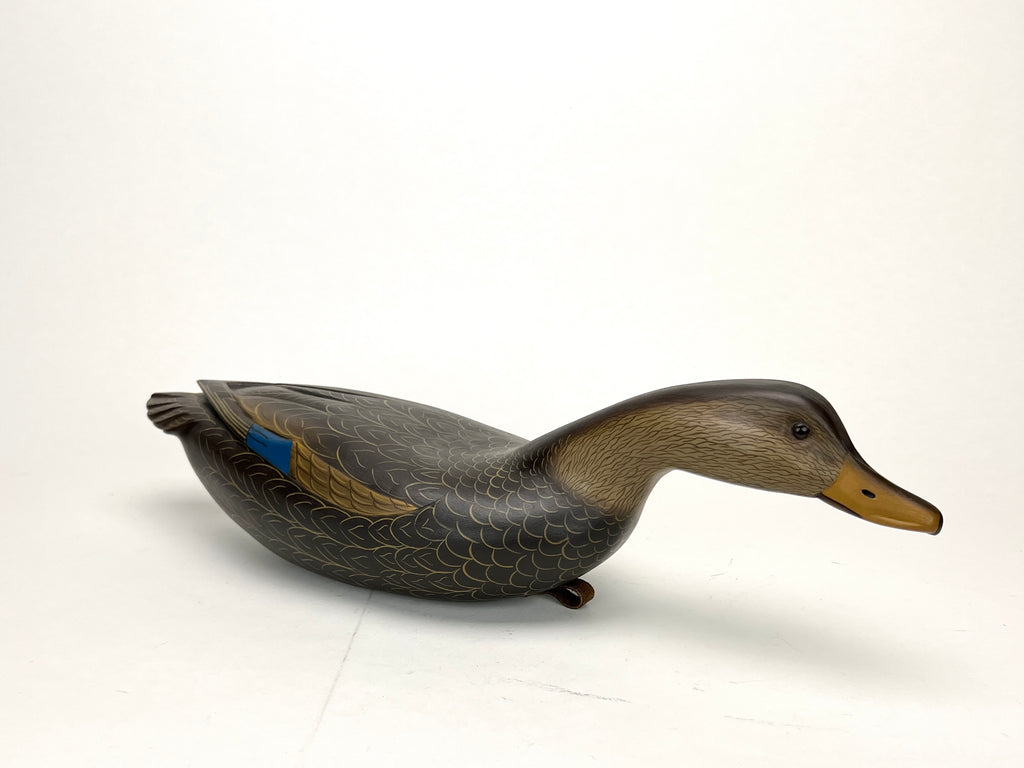 Swimming Black Duck Decoy - Clarence Fenimore, Wrightstown, NJ Hunting & Wildlife Decoys Atlantic Rancher Company   