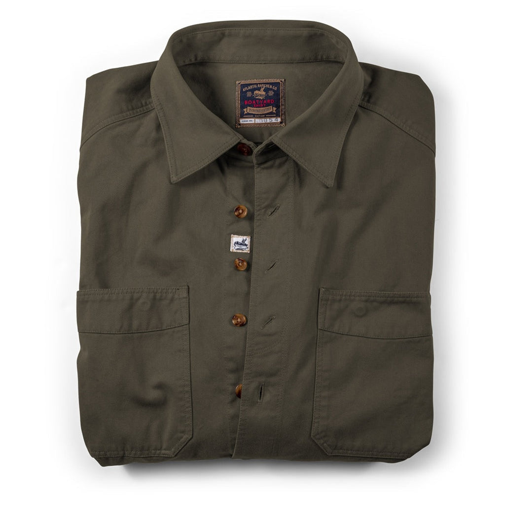 Boatyard Shirt - 25th Anniversary Edition Shirts & Tops Atlantic Rancher Company Olive S 