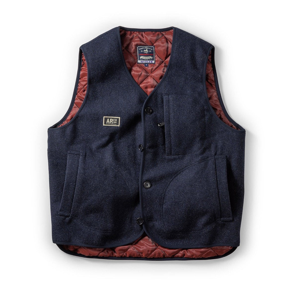 Men's Black Canvas Vest with Flap Pockets - Dark Grey | Small | USKEES