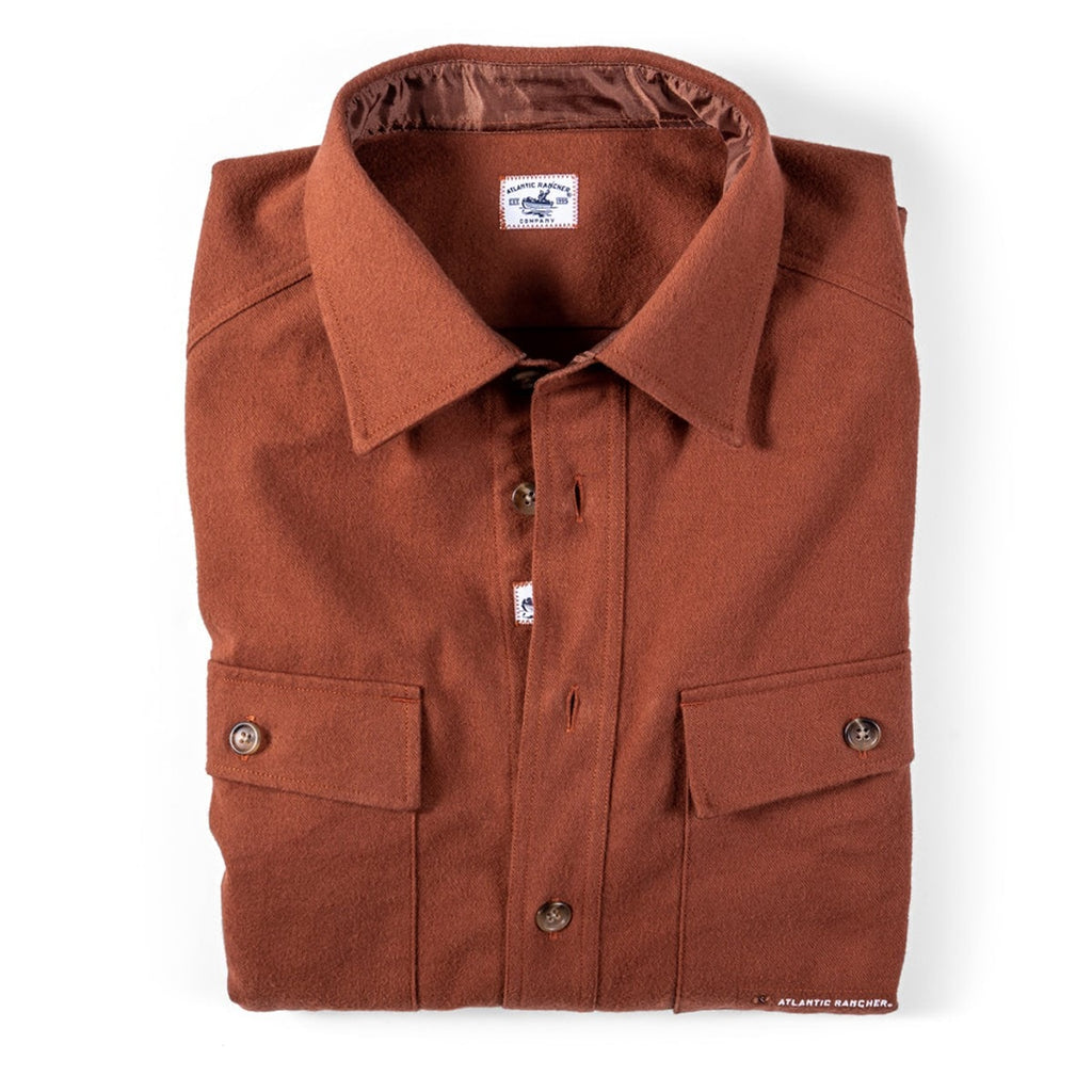 The Chamois Dock Shirt Apparel & Accessories Atlantic Rancher Company Rust S 