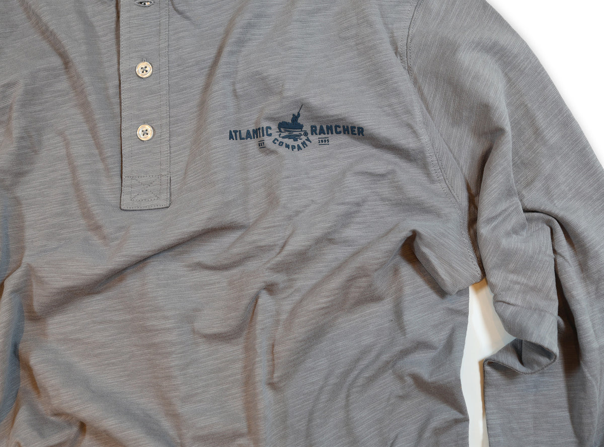 Captain's Long Sleeve Henley Apparel & Accessories Atlantic Rancher Company
