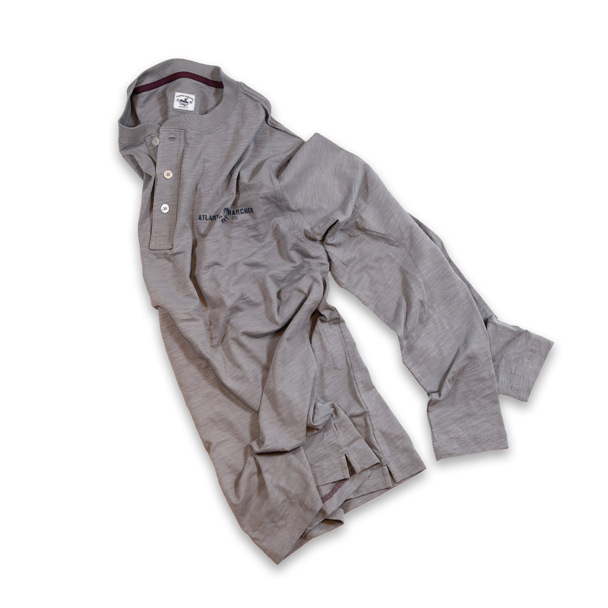 Captain's Long Sleeve Henley Apparel & Accessories Atlantic Rancher Company