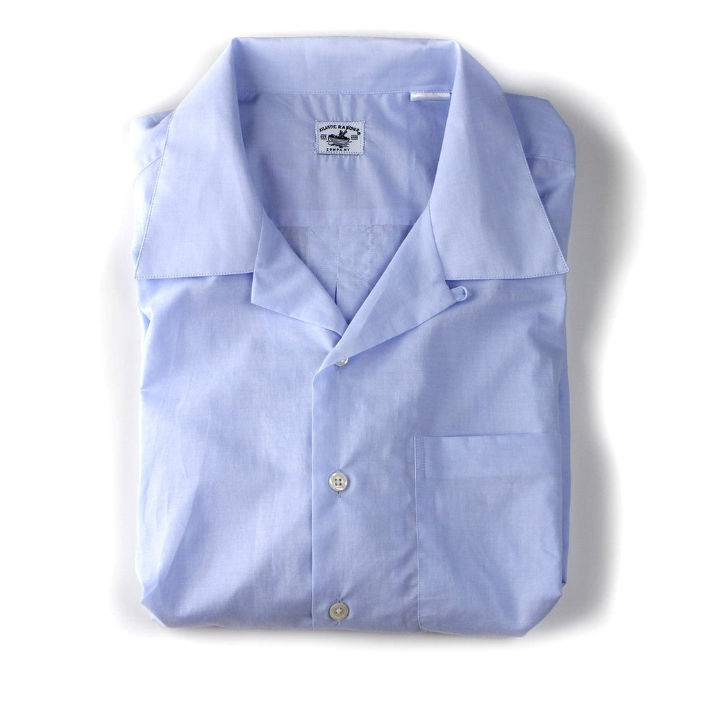 Bimini Short Sleeve Cotton Shirt- Solids Bimini Shirts Atlantic Rancher Company M Sky Blue 