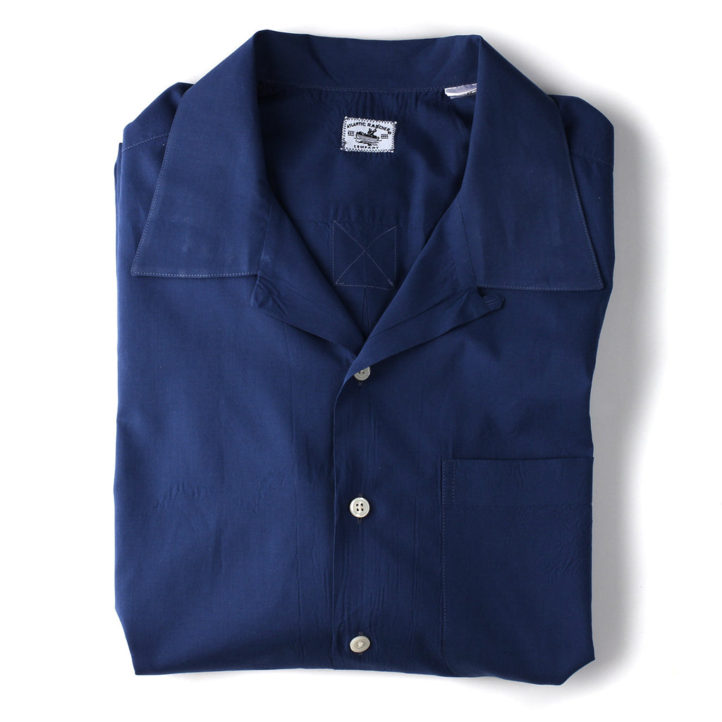 Bimini Short Sleeve Cotton Shirt- Solids Bimini Shirts Atlantic Rancher Company Storm Blue M 