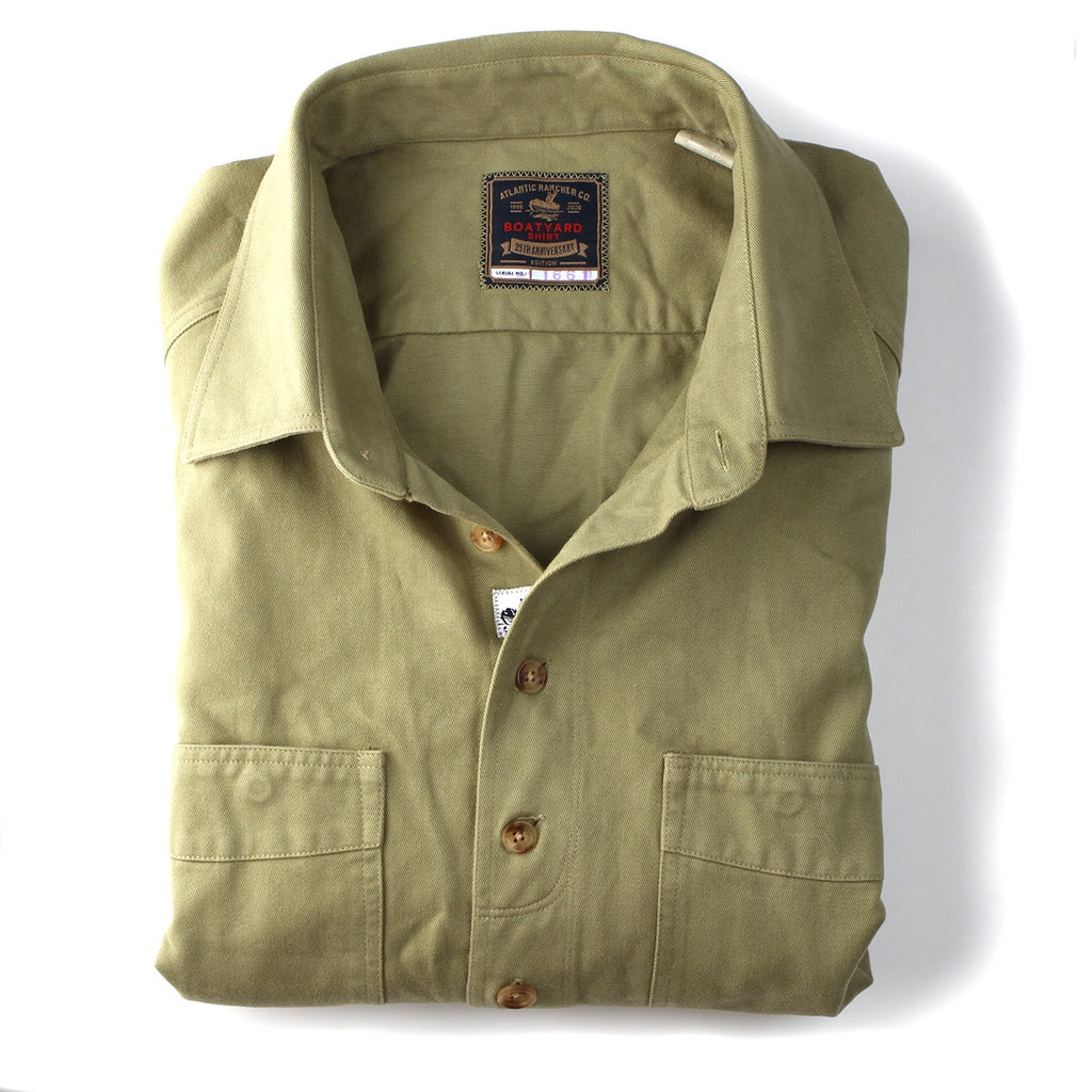 Boatyard Shirt - 25th Anniversary Edition Shirts & Tops Atlantic Rancher Company Sage S 