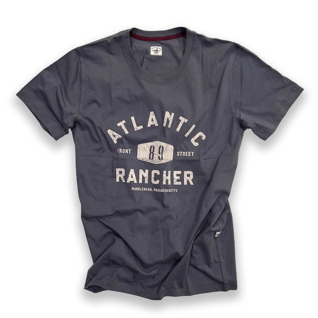 The Boatyard Crewneck T-Shirt T-Shirts Atlantic Rancher Company 89 Front St - A -Slate M 