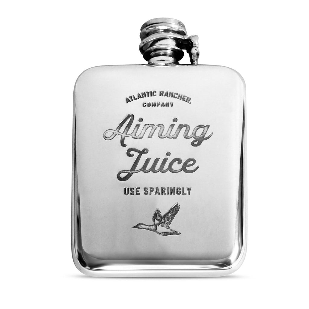 Atlantic Rancher Co. Pewter Flask Flasks Atlantic Rancher Company Canvasback