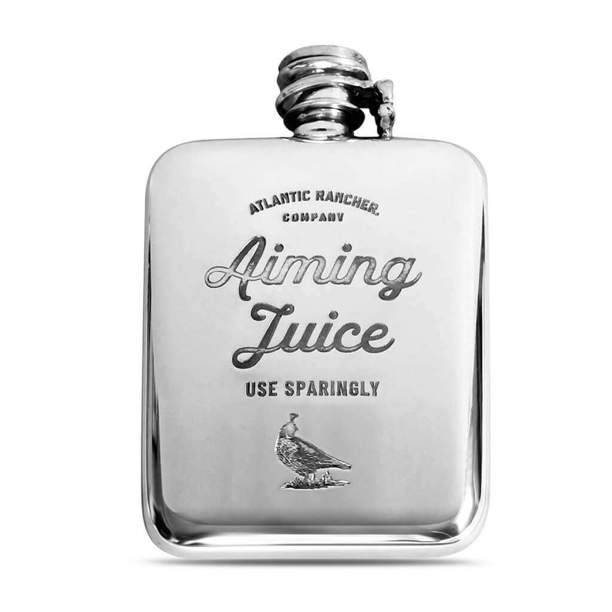 Atlantic Rancher Co. Pewter Flask Flasks Atlantic Rancher Company Quail