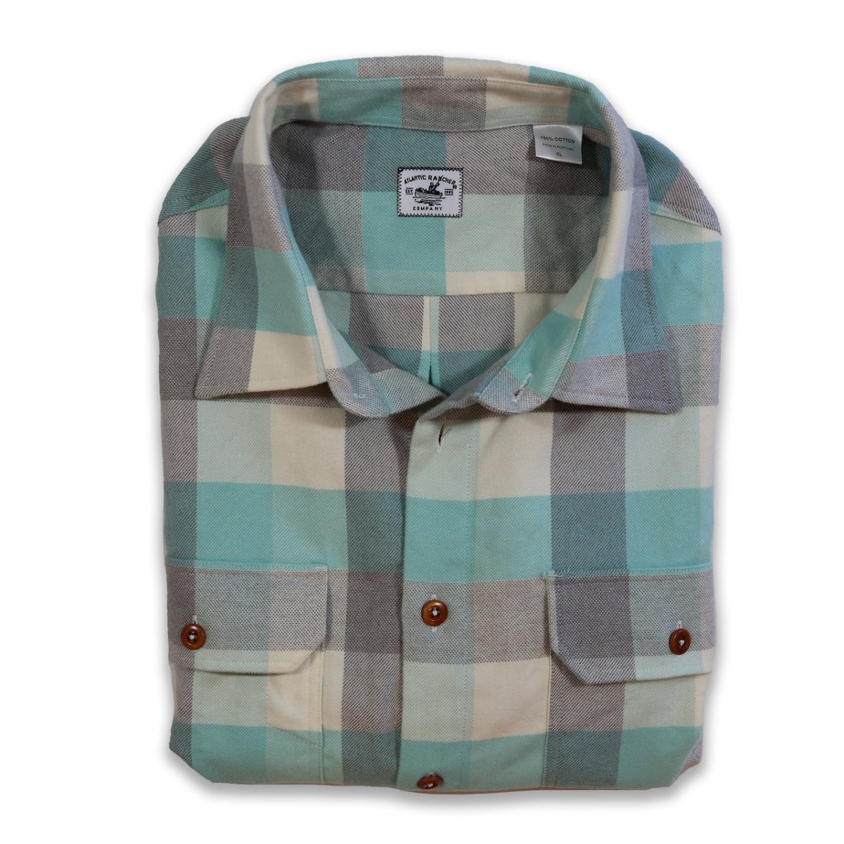 Bayman's Buffalo Plaid Flannel Shirt - Atlantic Rancher CompanyBayman's Buffalo Plaid Flannel ShirtShirtsAtlantic Rancher CompanyPiney02SMint/Cream PlaidBayman's Buffalo Plaid Flannel Shirt Shirts Atlantic Rancher Company
