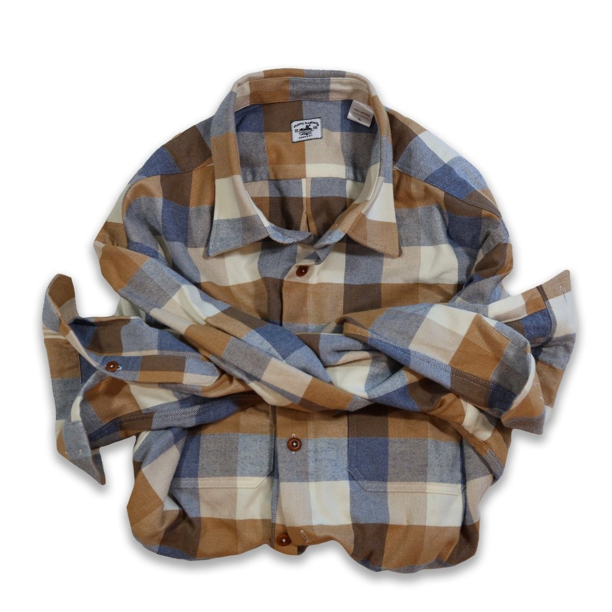 Bayman's Buffalo Plaid Flannel Shirt - Atlantic Rancher CompanyBayman's Buffalo Plaid Flannel ShirtShirtsAtlantic Rancher CompanyPiney02SBlue/Caramel PlaidBayman's Buffalo Plaid Flannel Shirt Shirts Atlantic Rancher Company