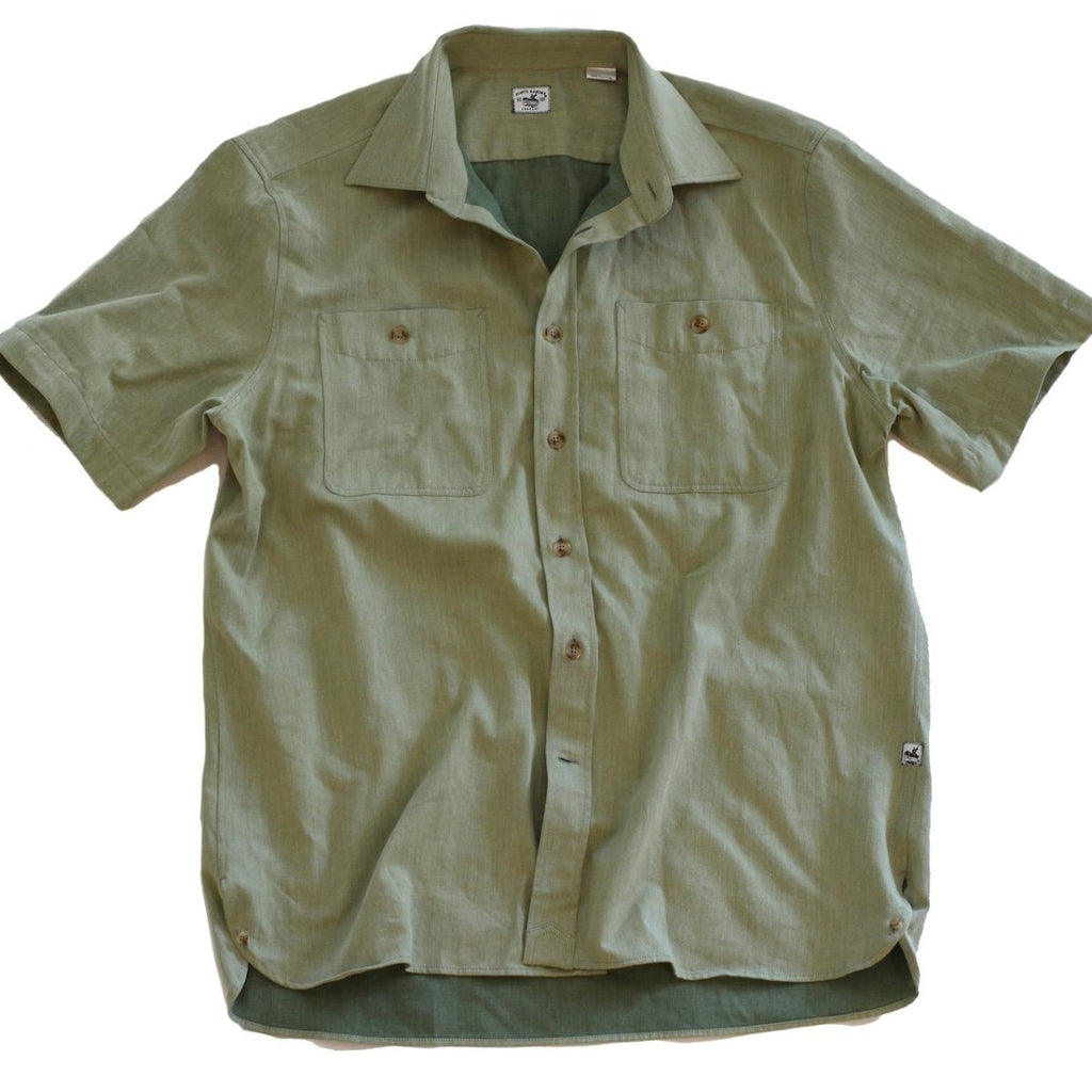 Bayman's Clamdigger Shirt, Short Sleeve - Atlantic Rancher CompanyBayman's Clamdigger Shirt, Short SleeveShirtsAtlantic Rancher CompanySageMBayman's Clamdigger Shirt, Short Sleeve Shirts Atlantic Rancher Company Sage M