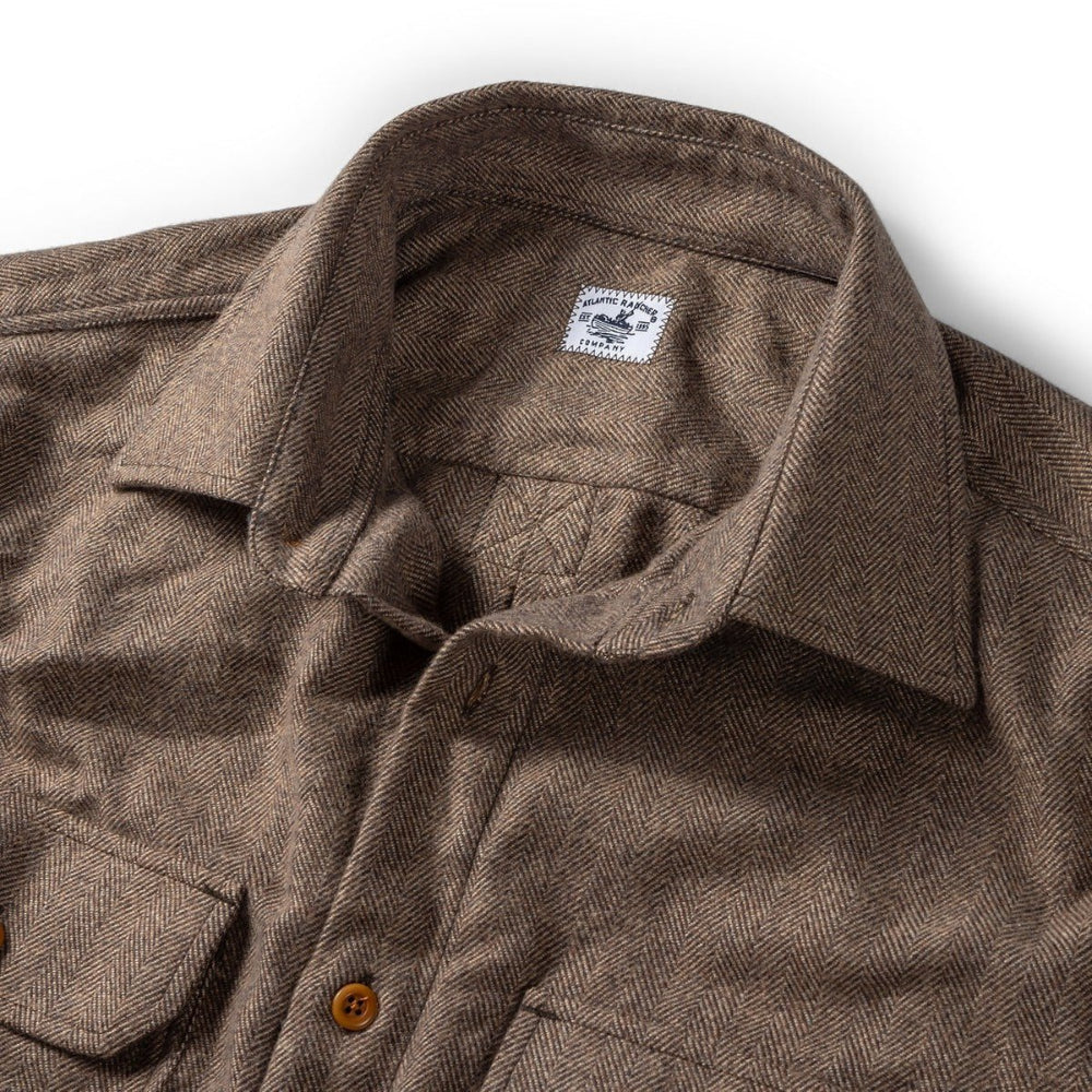 Bayman's Flannel Shirt - Atlantic Rancher CompanyBayman's Flannel ShirtAtlantic Rancher CompanyPiney02 - TobHerTobacco HerringboneSBayman's Flannel Shirt Atlantic Rancher Company