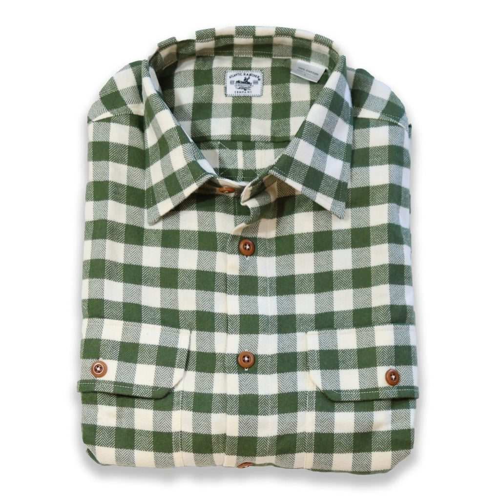 Bayman's Flannel Shirt - Atlantic Rancher CompanyBayman's Flannel ShirtAtlantic Rancher CompanyPiney02 - ev/grGinEvergreen/Cream GinghamSBayman's Flannel Shirt Atlantic Rancher Company Evergreen/Cream Gingham S