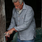Bayman's Herringbone Flannel Shirt - Final Sale Apparel & Accessories Atlantic Rancher Company